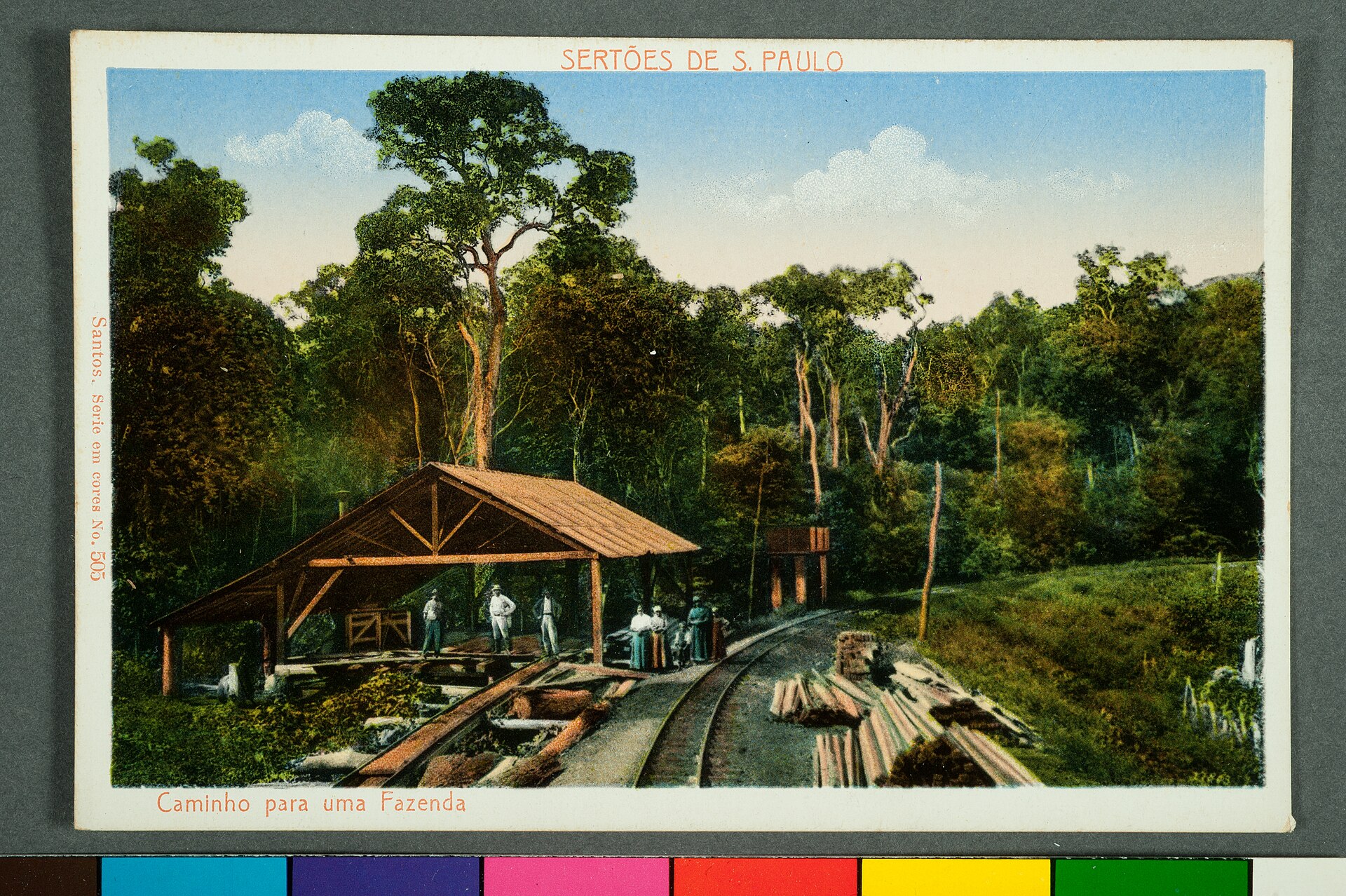 Imagem de referência de Sertões de S. Paulo. Caminho para uma Fazenda, descrito nos dados abertos como item da Coleção Cartões Postais, no Museu Paulista