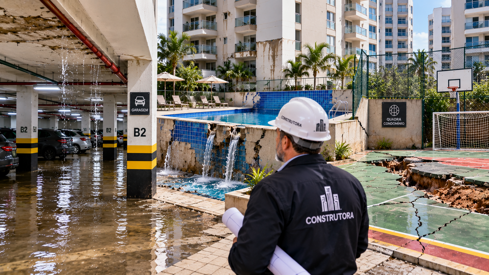Justiça obriga construtora a consertar condomínio novo entregue com problemas