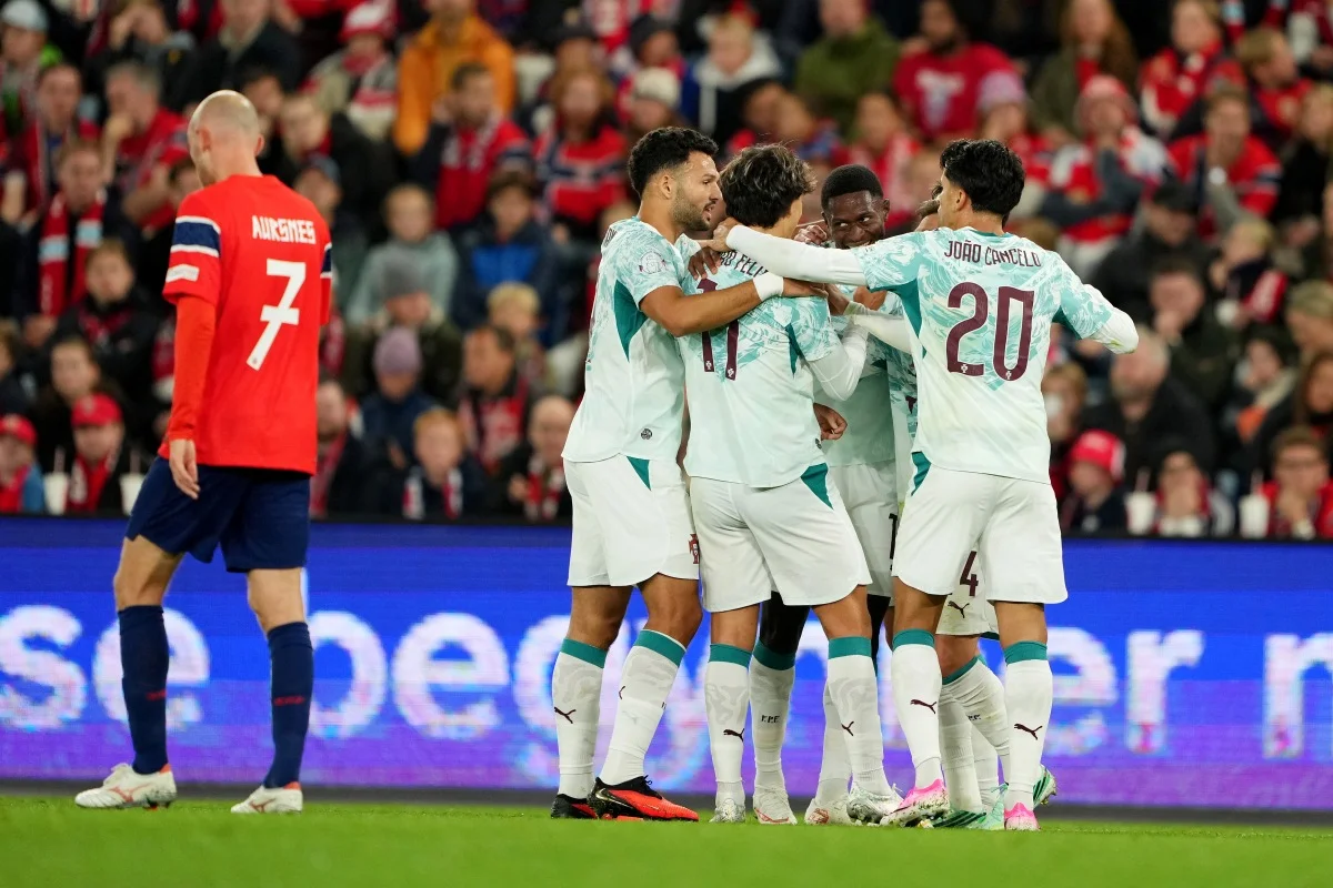Nations League: Haaland marca, mas goleiro falha e Portugal bate a Noruega