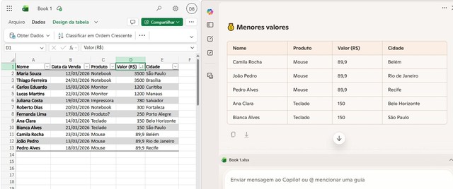Copilot no Excel: 5 tarefas que você pode fazer sem saber fórmulas