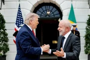 Lula e Trump em encontro na Casa Branca