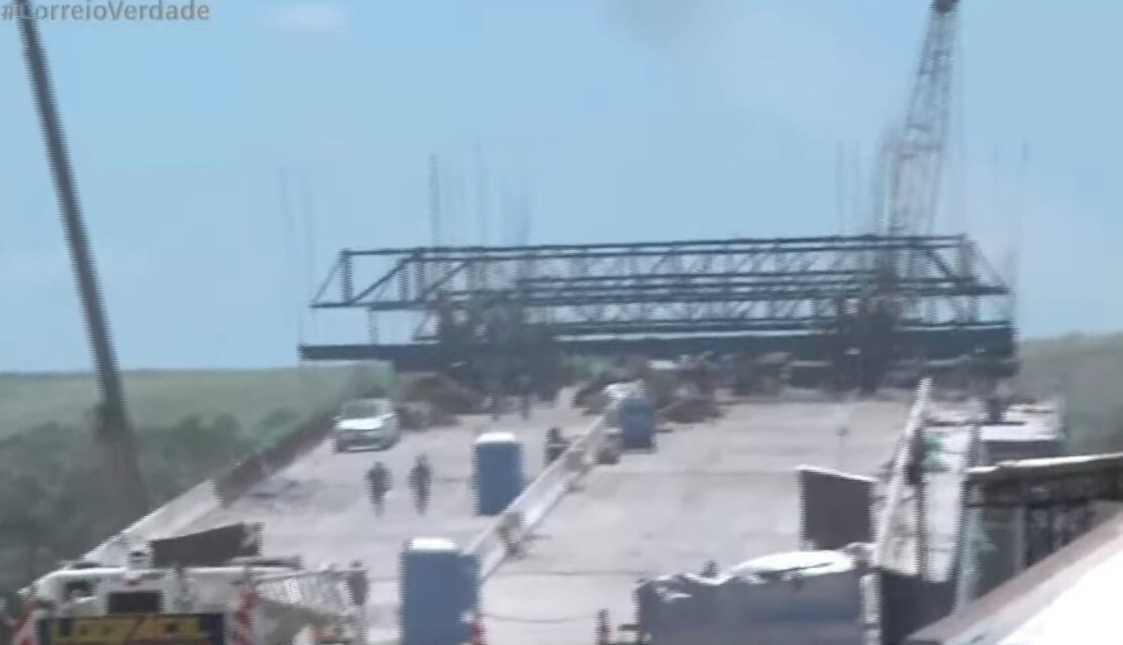 Ponte, acidente, Portal Correio