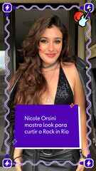 Nicole Orsini mostra look para o Rock in Rio
