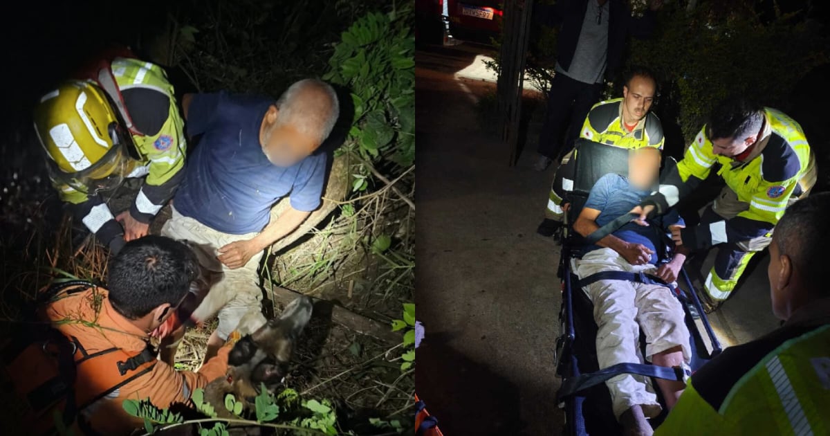 Idoso é resgatado por bombeiros após ficar perdido em área de mata em Santa Luzia, na Grande BH
