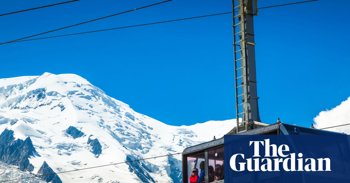 O Mont Blanc, o 'teto da Europa', perde mais de um metro de altura em um ano.