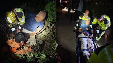 Idoso é resgatado por bombeiros após ficar perdido em área de mata em Santa Luzia, na Grande BH