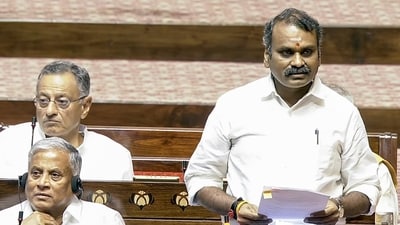 BJP leader L. Murugan. (Sansad TV)