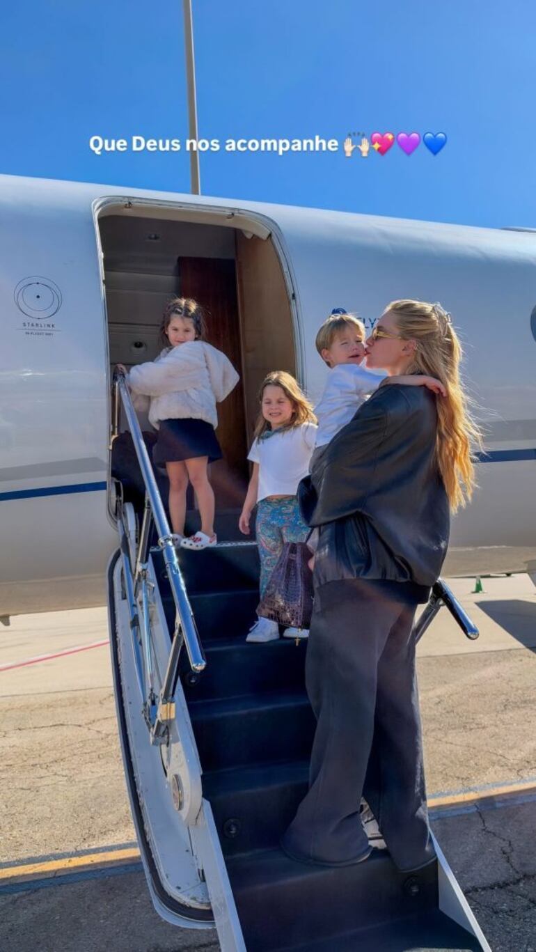 Virginia Fonseca embarca para Miami com os filhos após especulações de término com Vini Jr