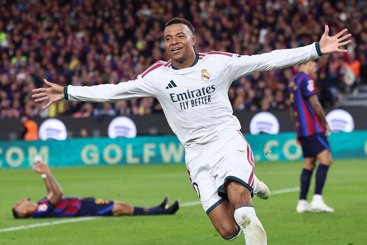 Mbappé chega ao 100º gol pelo Real Madrid e decreta vitória sobre Barcelona no Camp Nou