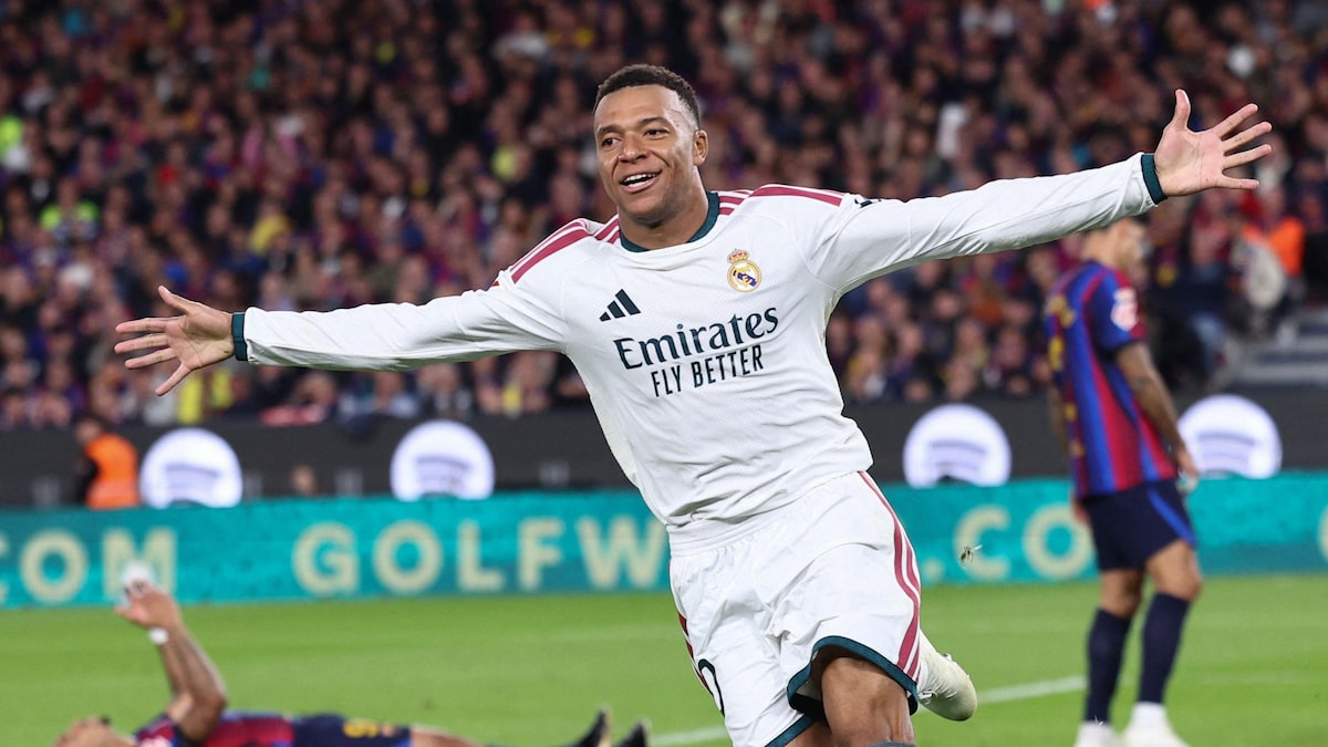 Mbappé chega ao 100º gol pelo Real Madrid e decreta vitória sobre Barcelona no Camp Nou