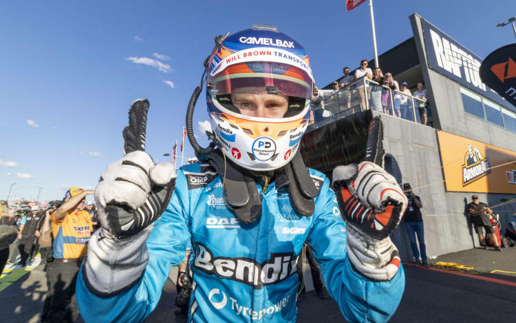 Zach Bates and co driver Aaaron seton will start tomorrows Bathurst 1000 from pole after today Top Ten Shootout for the Repco Bathurst 1000, Event 11 of the Repco Supercars Championship, Mount Panorama, Bathurst, New South Wales, Australia. 10 Oct, 2026.