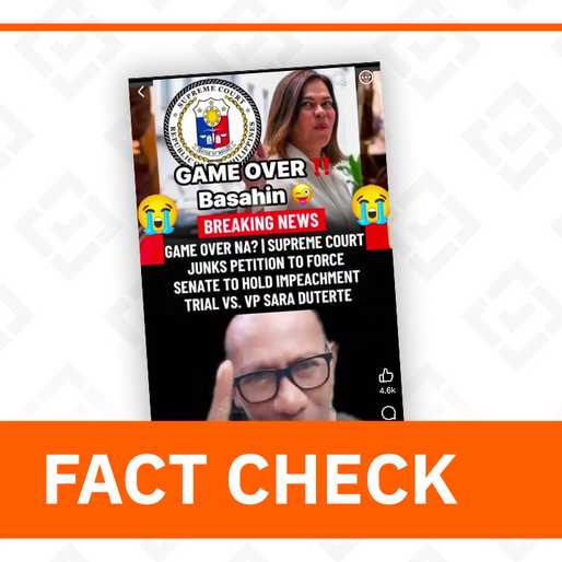 FACT CHECK: No new SC decision stopping VP Sara’s impeachment trial