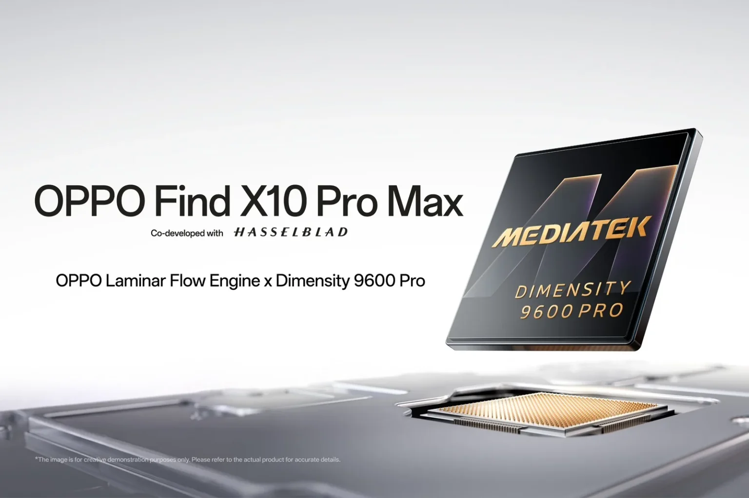 O OPPO Find X10 Pro Max será lançado com o MediaTek Dimensity 9600 Pro de 2nm