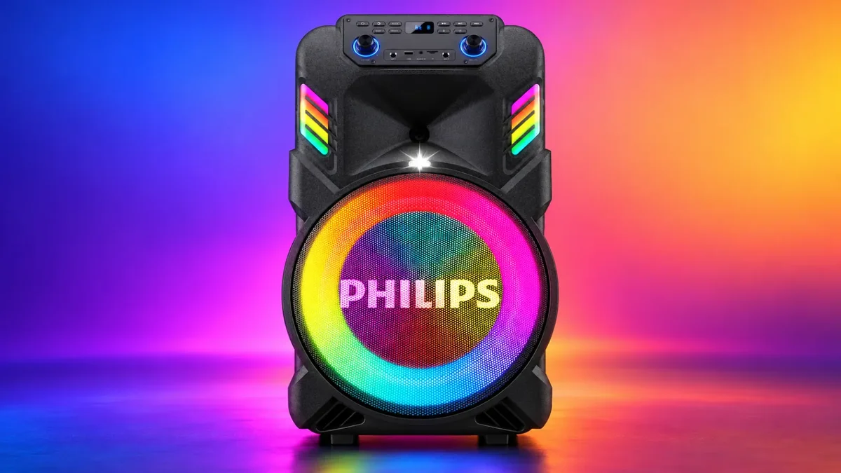 Imagem da matéria: Philips estreia caixa de som “gigante” com 650 W e preço de R$ 749