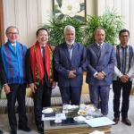 Xanana Gusmão recebe a delegação militar da Tailândia, antigo membro da missão de manutenção da paz em Timor-Leste