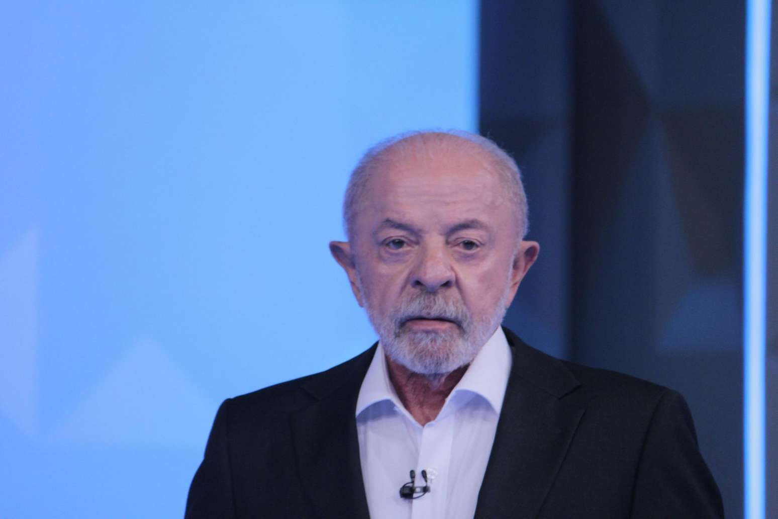 Lula (PT) durante debate presidencial na Rede Globo