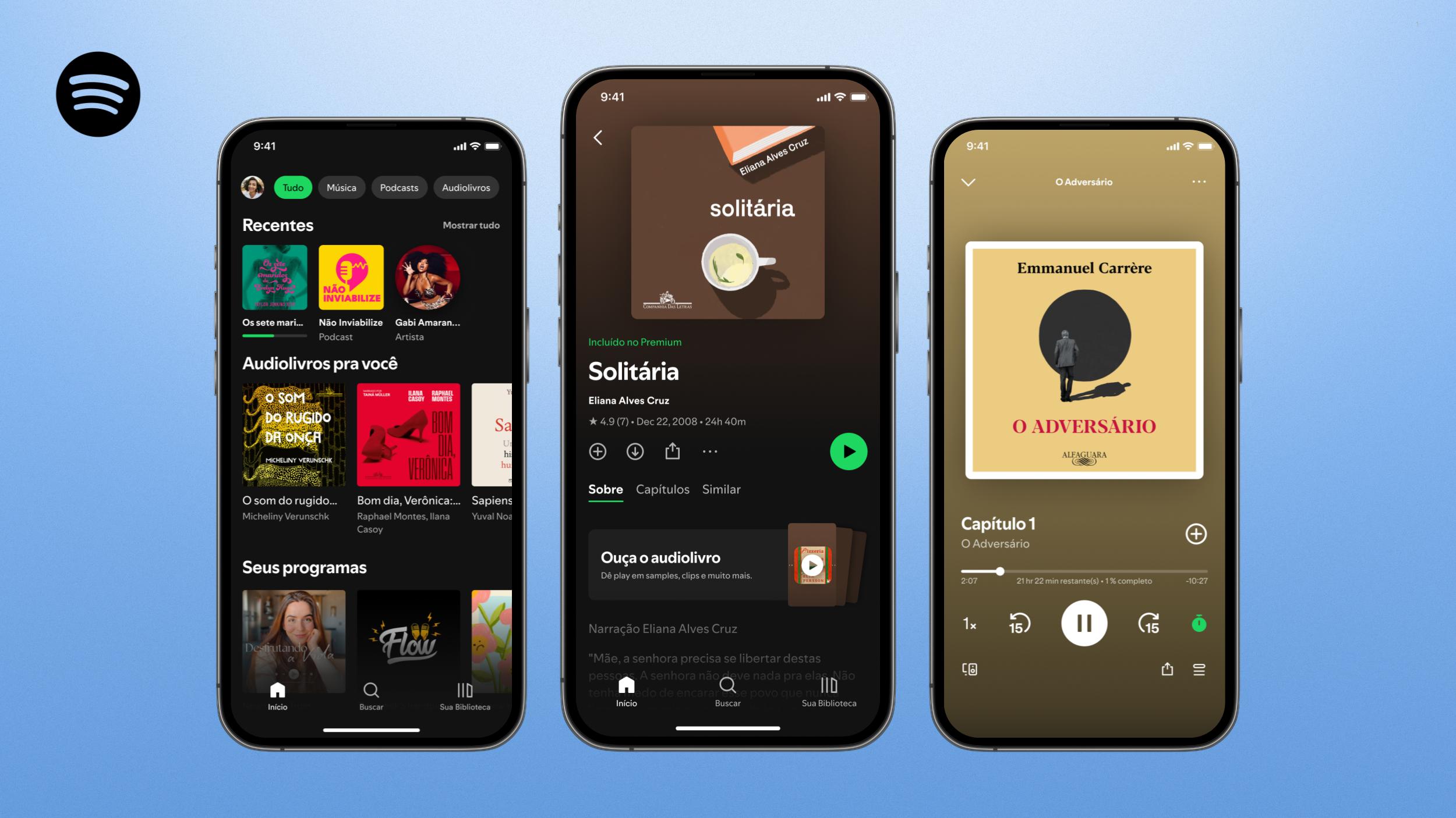 Spotify libera audiolivros para assinantes Premium no Brasil